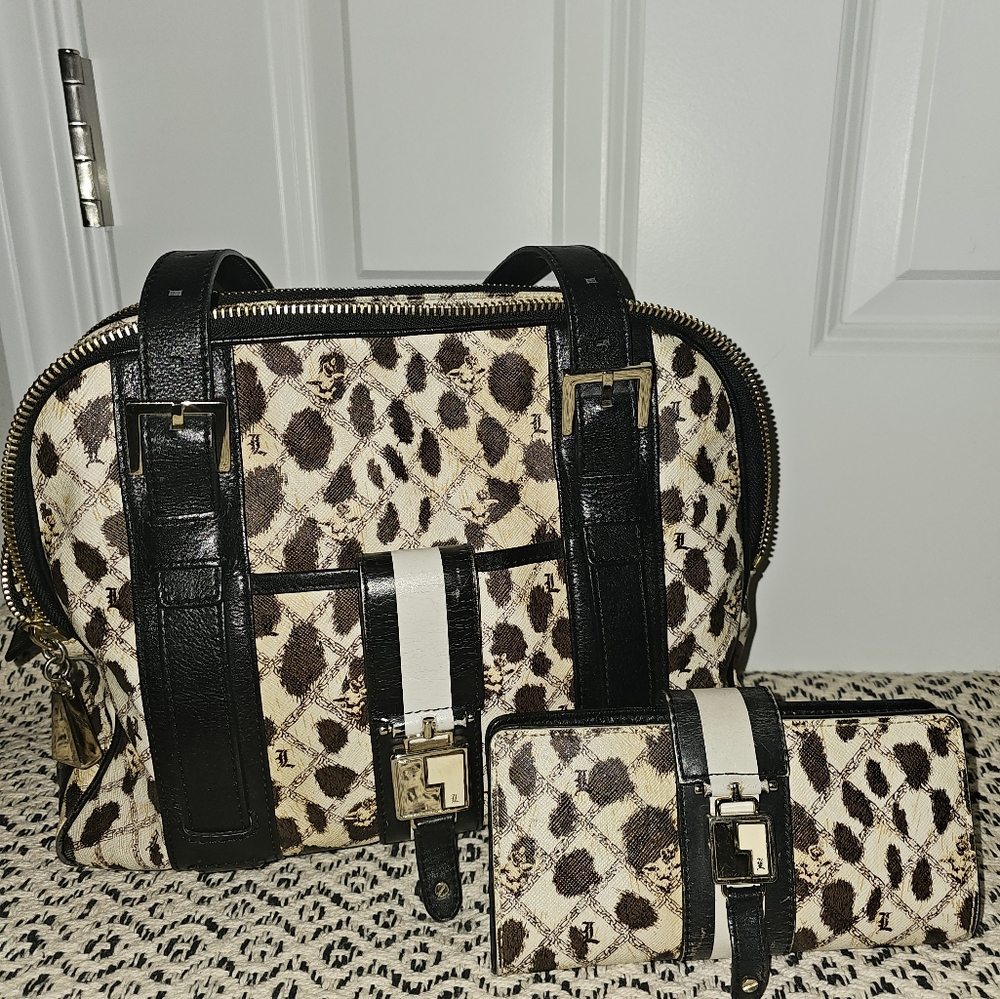L.a.m.b Bag with matching wallet